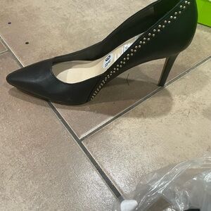 Vince Camuto Black Studded Heels